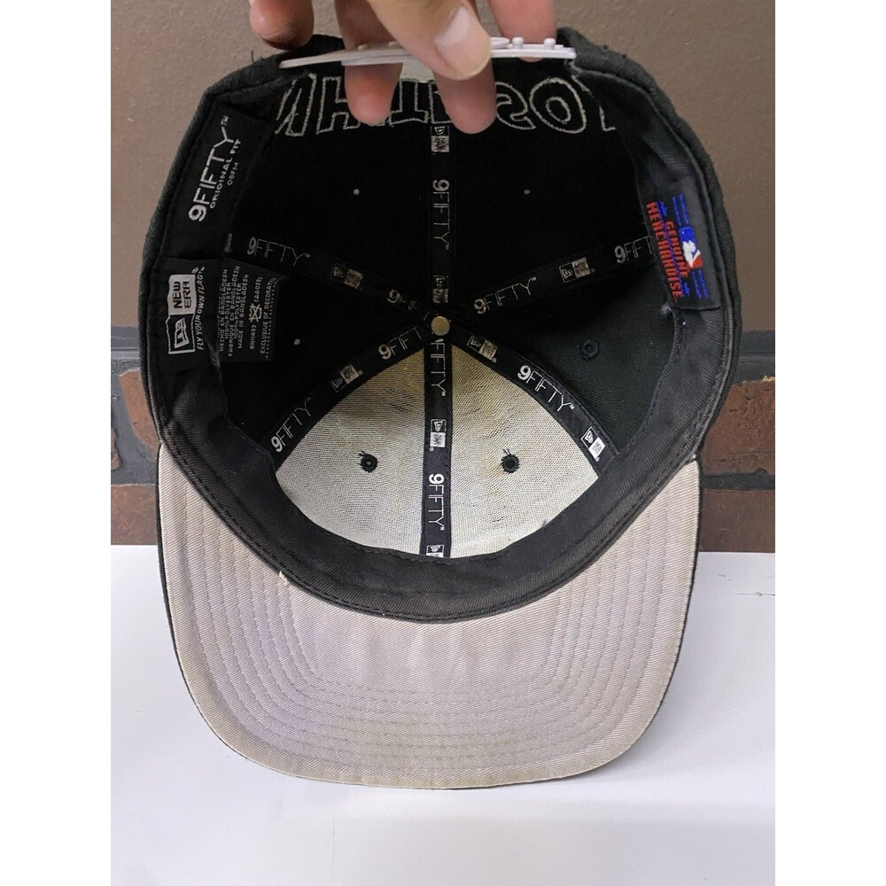 Chicago White Sox Hat Cap Mens SnapBack Black White Rear Spellout New Era 9Fifty - Picture 5 of 11